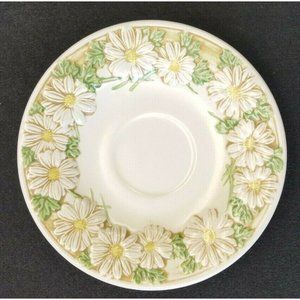 Set/9 Metlox Poppytrail Sculptured Daisy Saucers